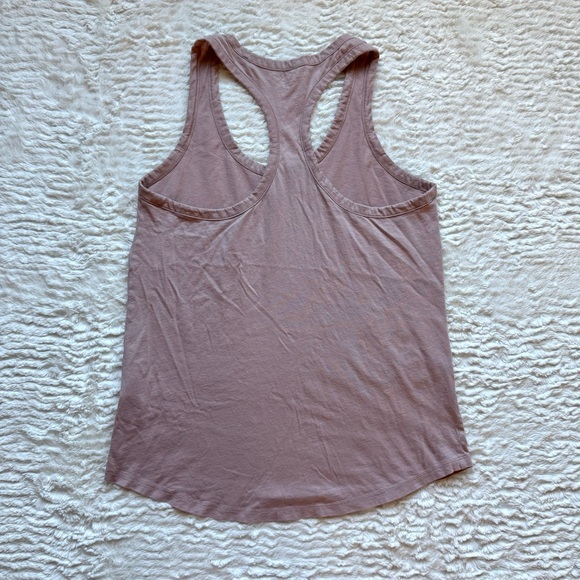 Beyond Yoga Blue Pima Cotton Racerback Oversized Tank Top Size S Mauve Soft - Picture 2 of 9